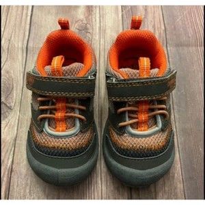 Osh Kosh B’Gosh Orange & Grey Gray Little Boy Toddler Shoes, Size 5